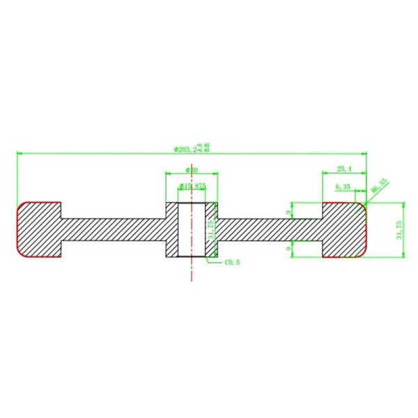 4-in-1 Design, 8  Diameter 3 4  Arbor Hot on Sale