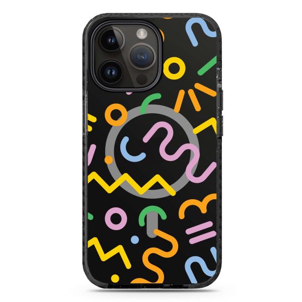 Abstract Doodles iPhone 14 Pro MagSafe Compatible Durashock Case Hot on Sale