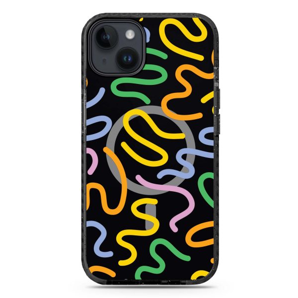 Abstract Doodles iPhone 14 MagSafe Compatible Durashock Case Sale