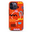 Abstract Doodles Pattern iPhone 14 Pro MagSafe Compatible Durashock Case on Sale