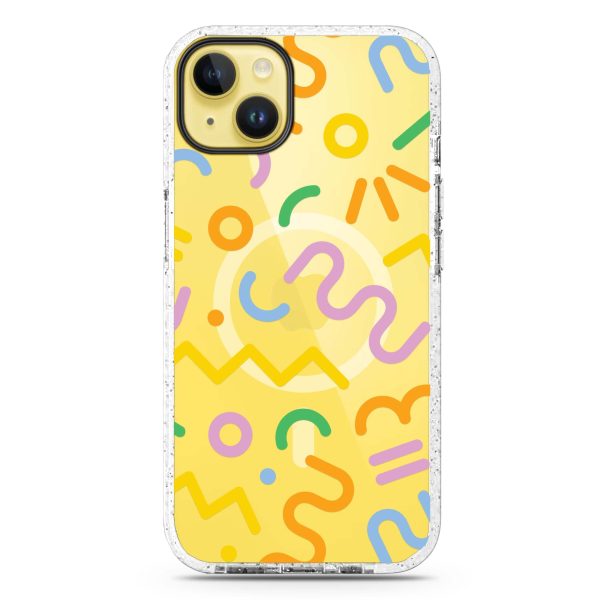 Abstract Doodles iPhone 14 MagSafe Compatible Durashock Case Online Sale