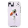 A watercolour floral iPhone 14 MagSafe Compatible Durashock Case Cheap