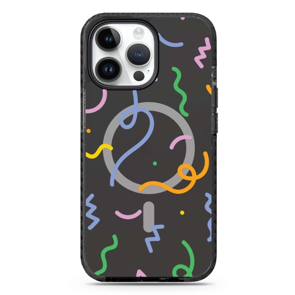 Abstract Doodles iPhone 14 Pro MagSafe Compatible Durashock Case Supply