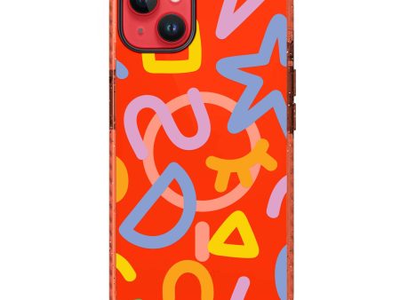 Abstract Doodles iPhone 14 MagSafe Compatible Durashock Case Online Sale