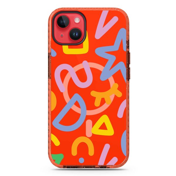 Abstract Doodles iPhone 14 MagSafe Compatible Durashock Case Online Sale