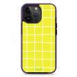 Yellow Checked Pattern MagSafe Compatible Durashock Case Online