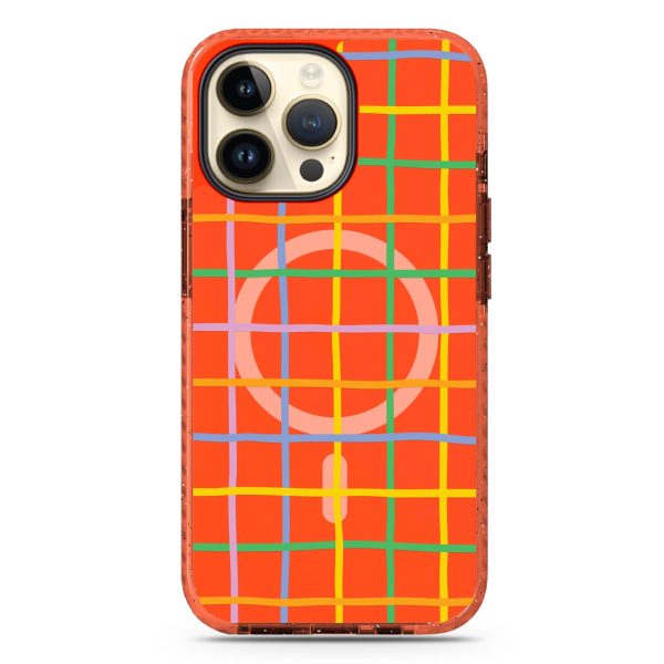 Abstract Doodles Pattern iPhone 14 Pro MagSafe Compatible Durashock Case For Sale