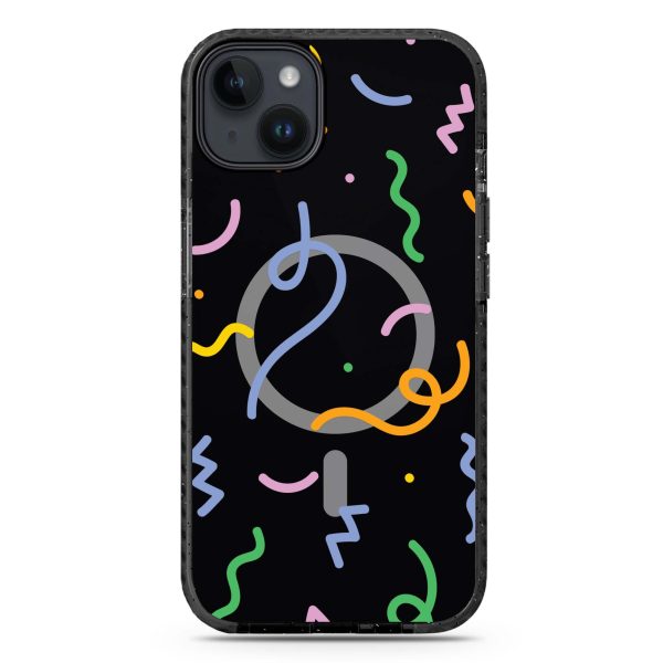 Abstract Doodles iPhone 14 MagSafe Compatible Durashock Case For Cheap