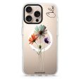 A watercolour floral iPhone 15 Pro MagSafe Compatible Ultra Clear Case For Discount