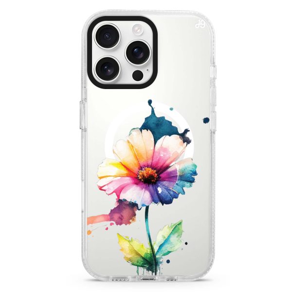 A Beautiful Flower iPhone 15 Pro MagSafe Compatible Ultra Clear Case Supply