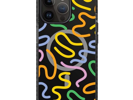 Abstract Doodles iPhone 14 Pro MagSafe Compatible Durashock Case Sale