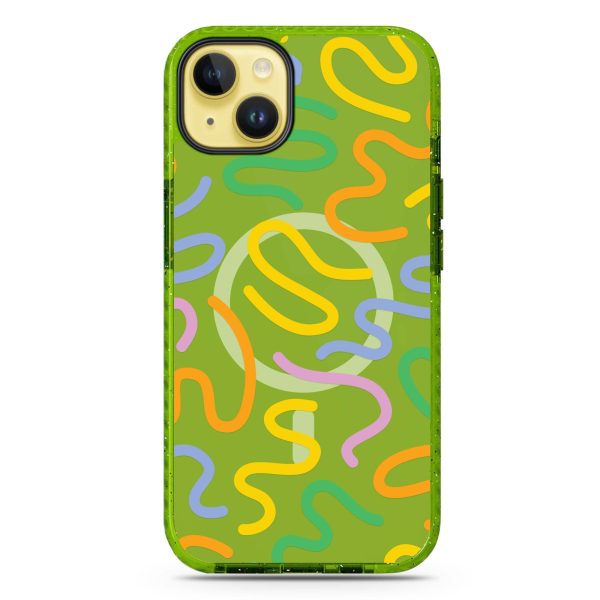 Abstract Doodles iPhone 14 MagSafe Compatible Durashock Case Sale