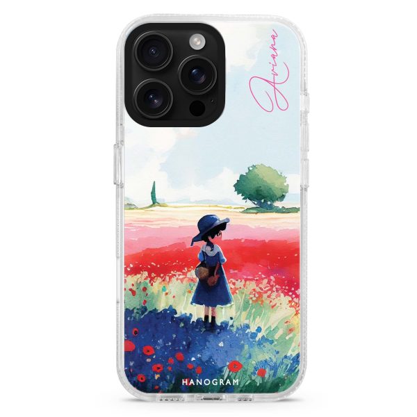 A Little Girl iPhone 15 Pro MagSafe Compatible Ultra Clear Case For Sale