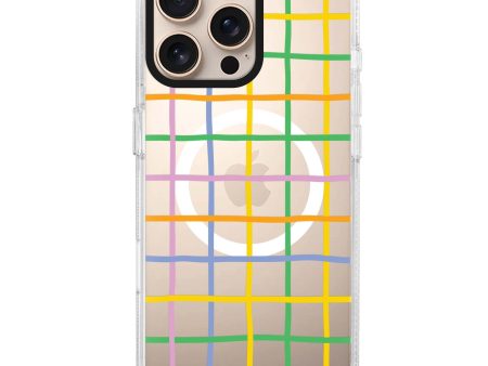 Abstract Doodles Pattern iPhone 15 Pro MagSafe Compatible Ultra Clear Case For Cheap