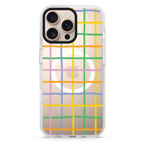 Abstract Doodles Pattern iPhone 15 Pro MagSafe Compatible Ultra Clear Case For Cheap