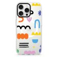 Abstract Doodles Pattern iPhone 15 Pro MagSafe Compatible Ultra Clear Case Online Sale