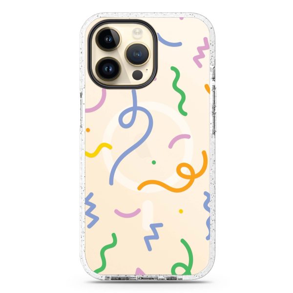 Abstract Doodles iPhone 14 Pro MagSafe Compatible Durashock Case Supply