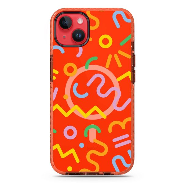 Abstract Doodles iPhone 14 MagSafe Compatible Durashock Case Online Sale