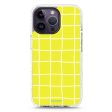 Yellow Checked Pattern MagSafe Compatible Durashock Case Online