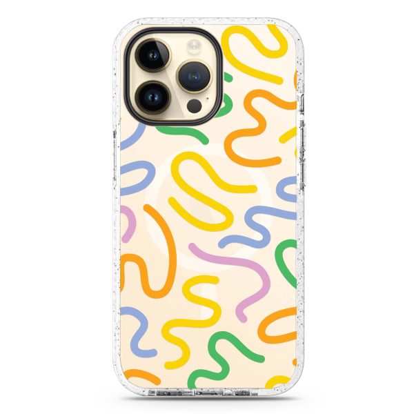 Abstract Doodles iPhone 14 Pro MagSafe Compatible Durashock Case Sale