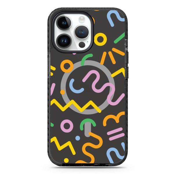 Abstract Doodles iPhone 14 Pro MagSafe Compatible Durashock Case Hot on Sale