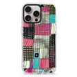 Abstract Checked Pattern iPhone 15 Pro MagSafe Compatible Ultra Clear Case Online