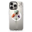 A watercolour floral iPhone 15 Pro MagSafe Compatible Ultra Clear Case For Discount