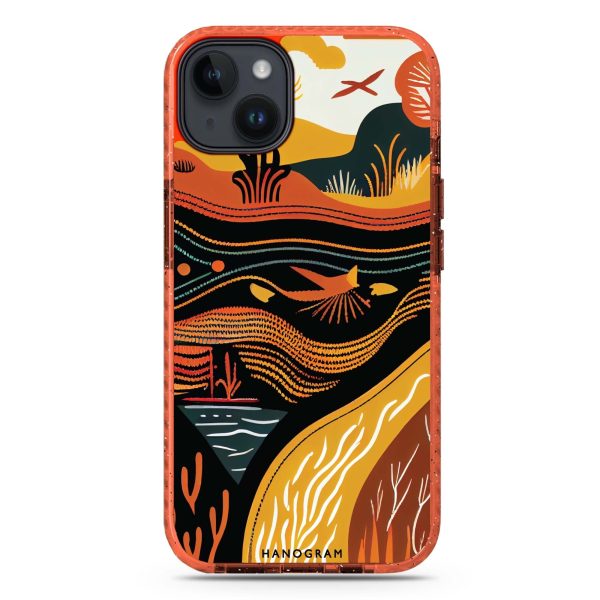 Abstract painting iPhone 14 MagSafe Compatible Durashock Case Cheap