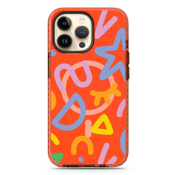 Abstract Doodles iPhone 14 Pro MagSafe Compatible Durashock Case For Discount