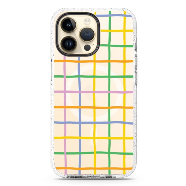 Abstract Doodles Pattern iPhone 14 Pro MagSafe Compatible Durashock Case For Sale