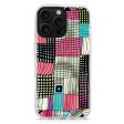 Abstract Checked Pattern iPhone 15 Pro MagSafe Compatible Ultra Clear Case Online