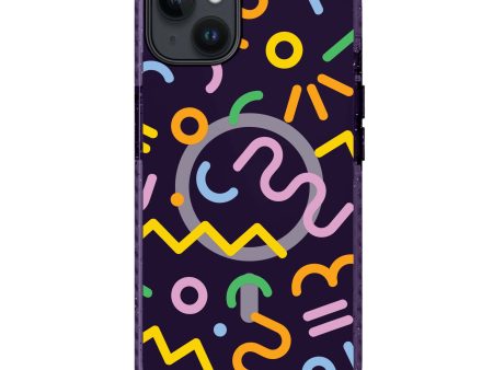 Abstract Doodles iPhone 14 MagSafe Compatible Durashock Case Online Sale