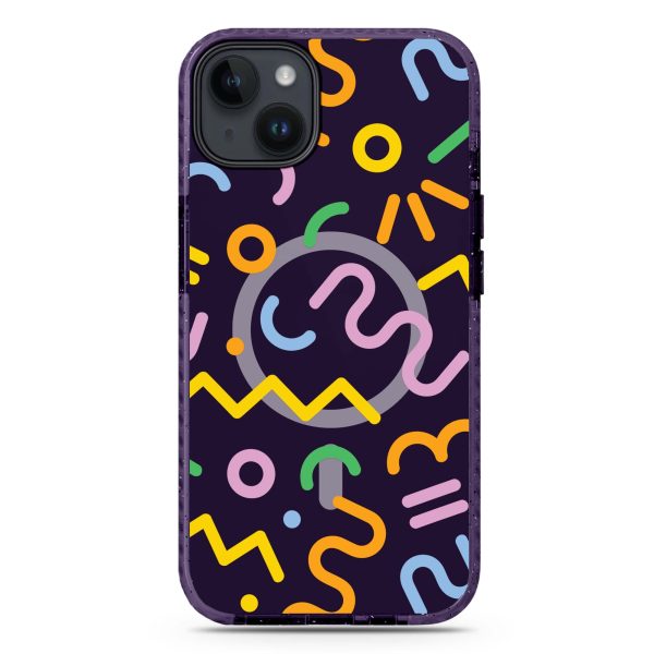 Abstract Doodles iPhone 14 MagSafe Compatible Durashock Case Online Sale