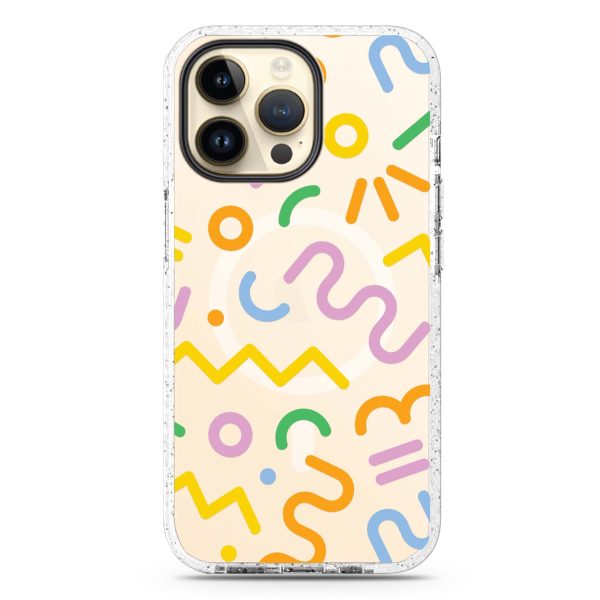 Abstract Doodles iPhone 14 Pro MagSafe Compatible Durashock Case Hot on Sale