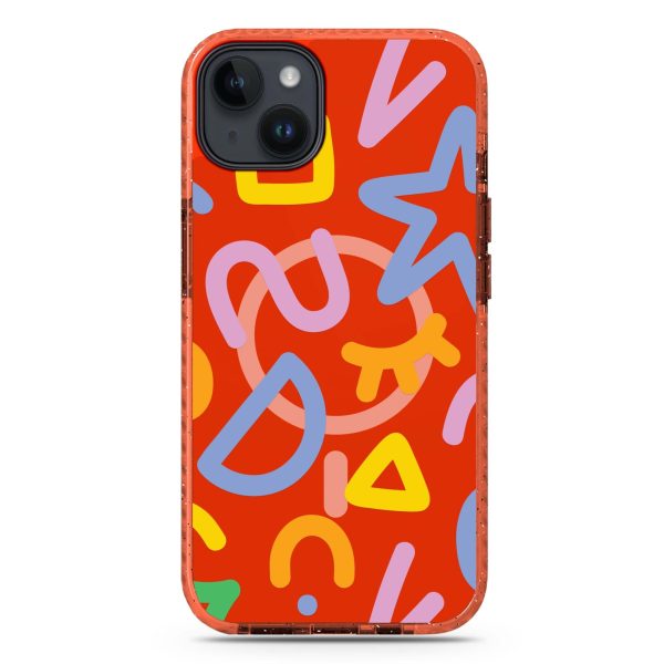 Abstract Doodles iPhone 14 MagSafe Compatible Durashock Case Online Sale