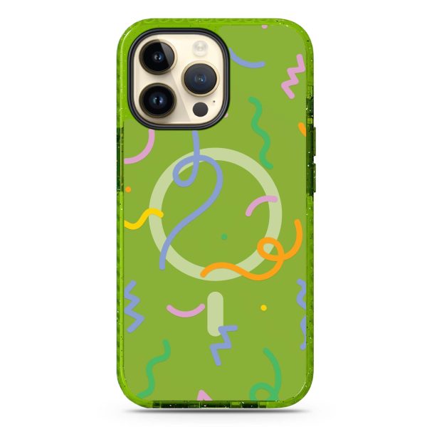 Abstract Doodles iPhone 14 Pro MagSafe Compatible Durashock Case Supply