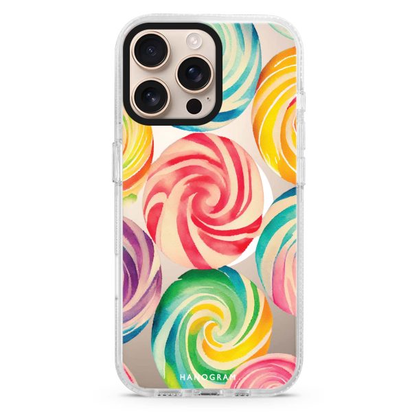 Abstract Candy iPhone 15 Pro MagSafe Compatible Ultra Clear Case Discount