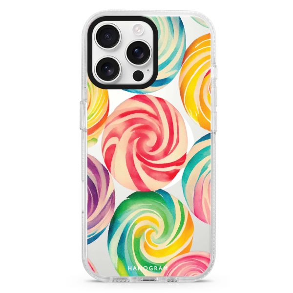 Abstract Candy iPhone 15 Pro MagSafe Compatible Ultra Clear Case Discount