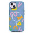 Abstract Doodles iPhone 14 MagSafe Compatible Durashock Case Online Sale