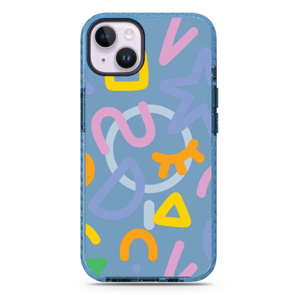 Abstract Doodles iPhone 14 MagSafe Compatible Durashock Case Online Sale