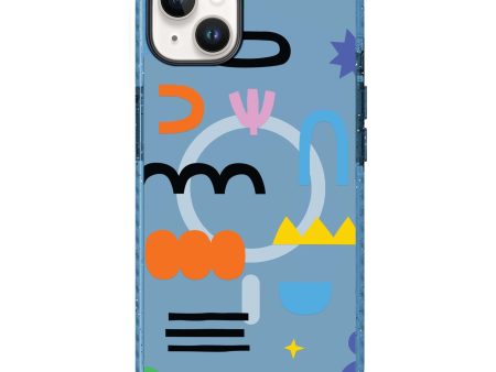 Abstract Doodles Pattern iPhone 14 MagSafe Compatible Durashock Case For Discount