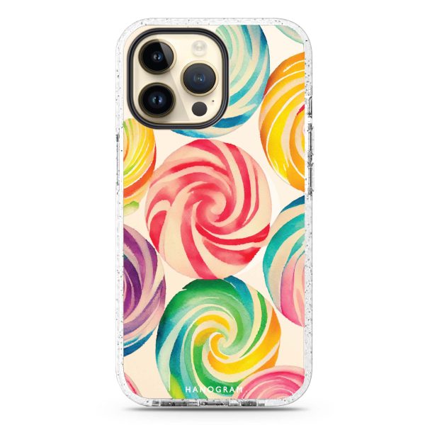 Abstract Candy iPhone 14 Pro MagSafe Compatible Durashock Case For Discount