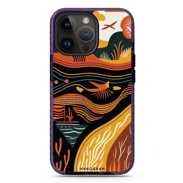 Abstract painting iPhone 14 Pro Max MagSafe Compatible Durashock Case Discount