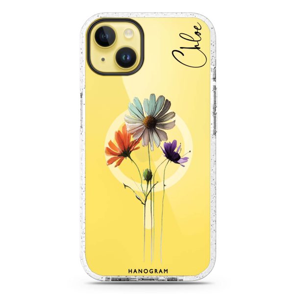 A watercolour floral iPhone 14 Plus MagSafe Compatible Durashock Case Cheap