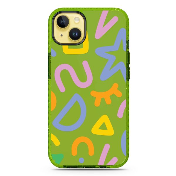 Abstract Doodles iPhone 14 Durashock Case Cheap