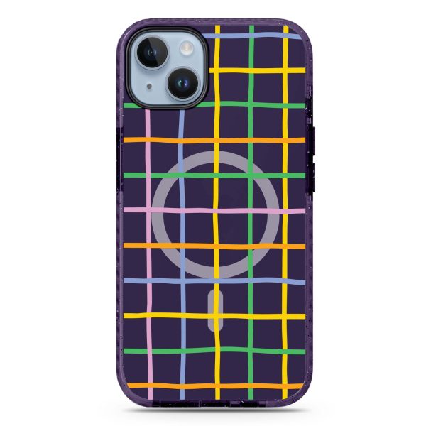 Abstract Doodles Pattern iPhone 14 Plus MagSafe Compatible Durashock Case Online now