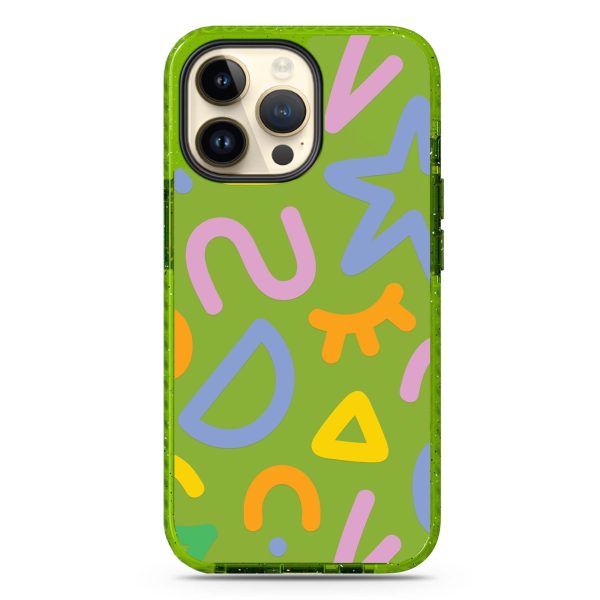 Abstract Doodles iPhone 14 Pro Durashock Case Online Sale