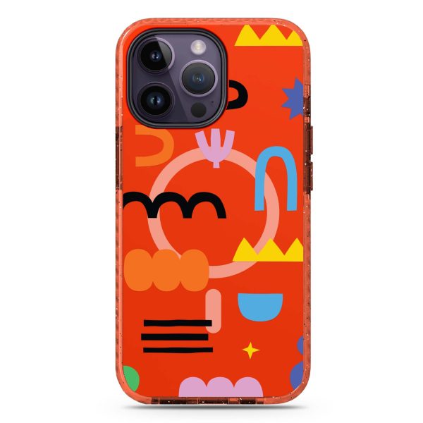 Abstract Doodles Pattern iPhone 14 Pro Max MagSafe Compatible Durashock Case Online