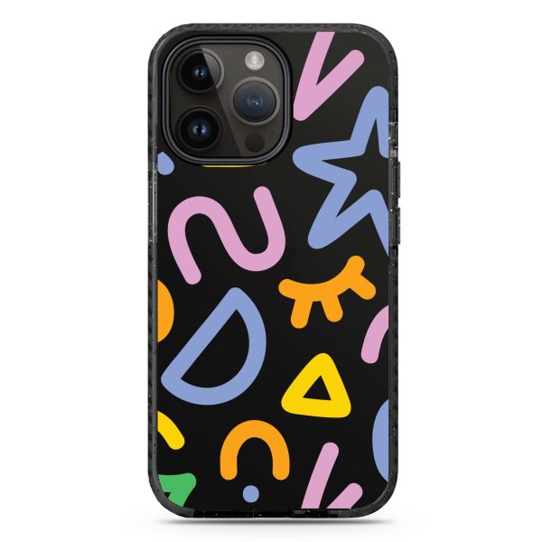 Abstract Doodles iPhone 14 Pro Max Durashock Case Discount