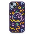 Abstract Doodles iPhone 14 Plus MagSafe Compatible Durashock Case Cheap